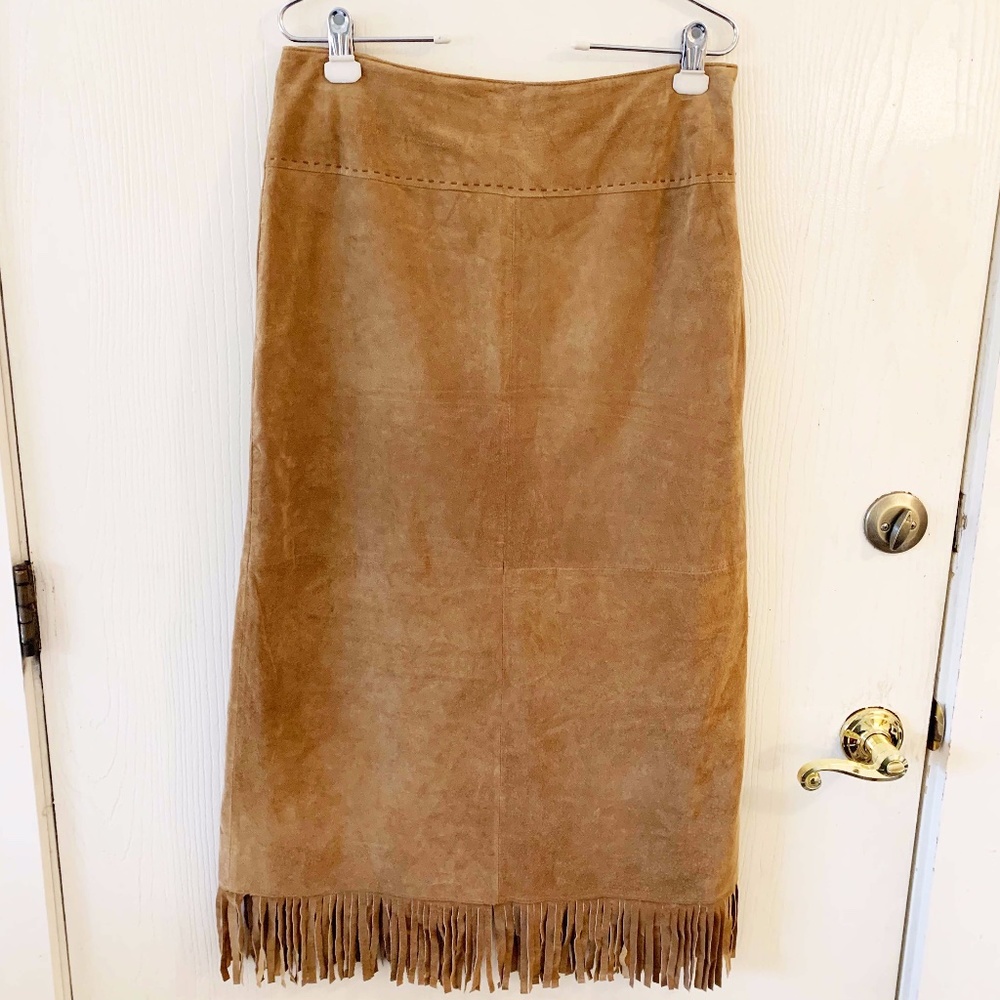 Tan Suede Skirt